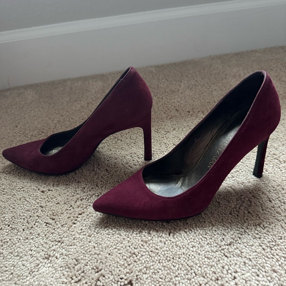 Stuart Weitzman suede pumps